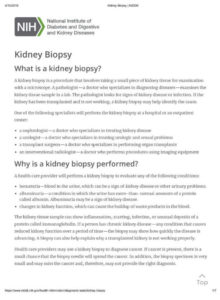 Kidney BIopsy